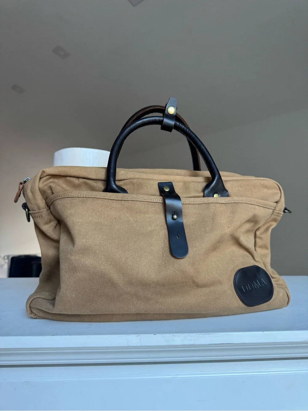 Daneberry DDMA Canvas & Leather Weekender Travel Duffel Bag